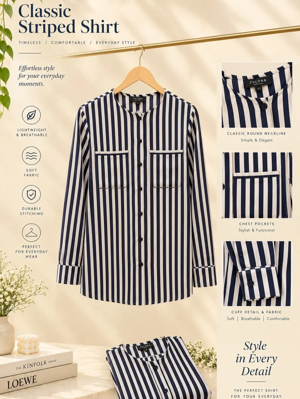 Classic striped shirt — ReCloset drop
